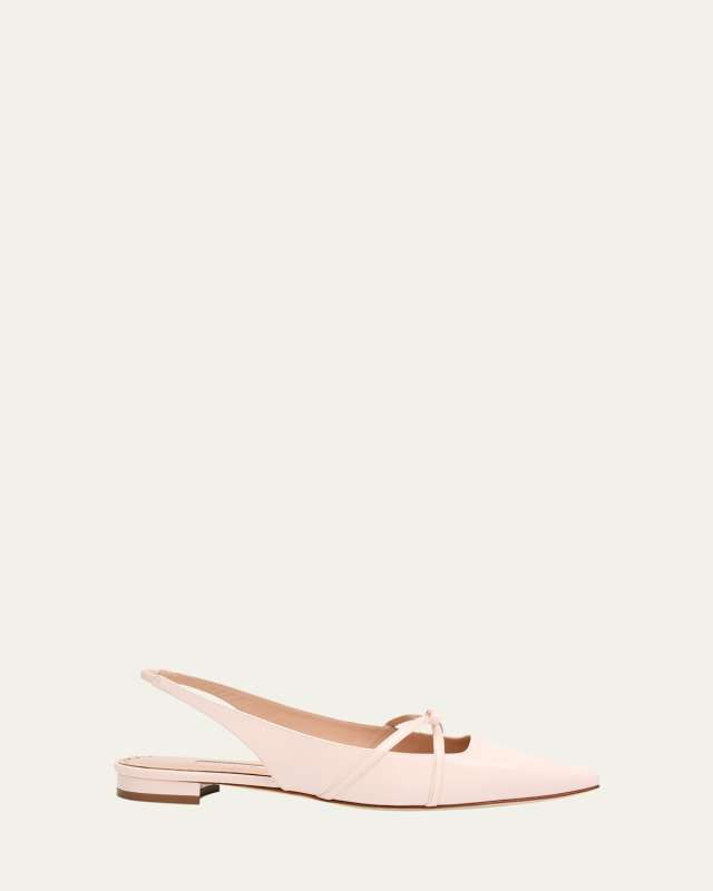 Daria Patent Leather Slingback Ballerina Flats